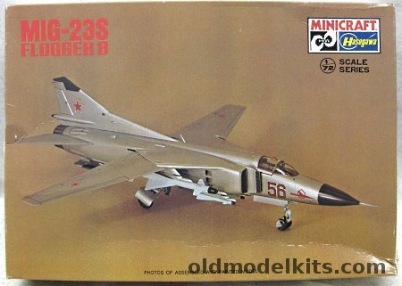 Hasegawa 1/72 Mig-23S Flogger B - USSR or Flogger E Libyan Air Force, 1136 plastic model kit